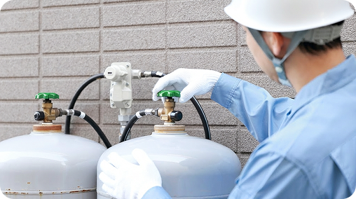 建物の取壊し・ガスボンベ（LPガス）の撤去がある場合