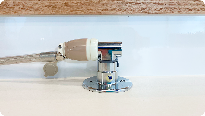 ガス機器の接続は、確実に