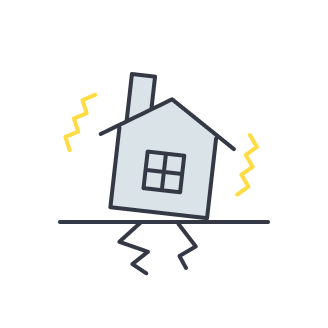 自然災害がおきた